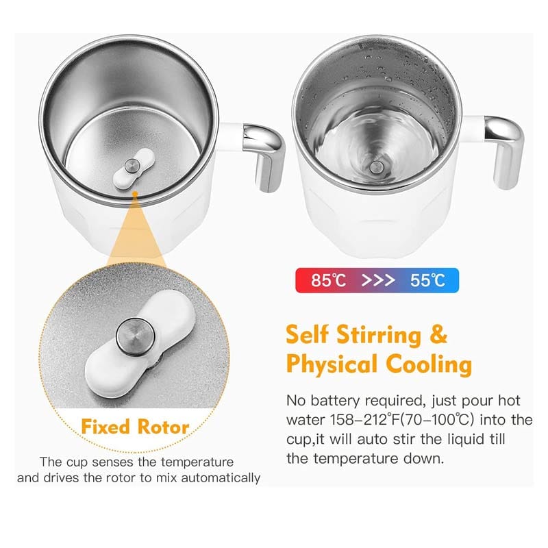 Magic Automatic Self Stirring Coffee Mug 8 Automatic Self Stirring Coffee Mug