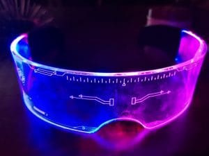Cyberpunk LED Goggle Glow Glasses for Halloween Cosplay Party Carnival photo review