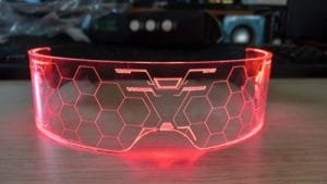 Cyberpunk LED Goggle Glow Glasses for Halloween Cosplay Party Carnival photo review