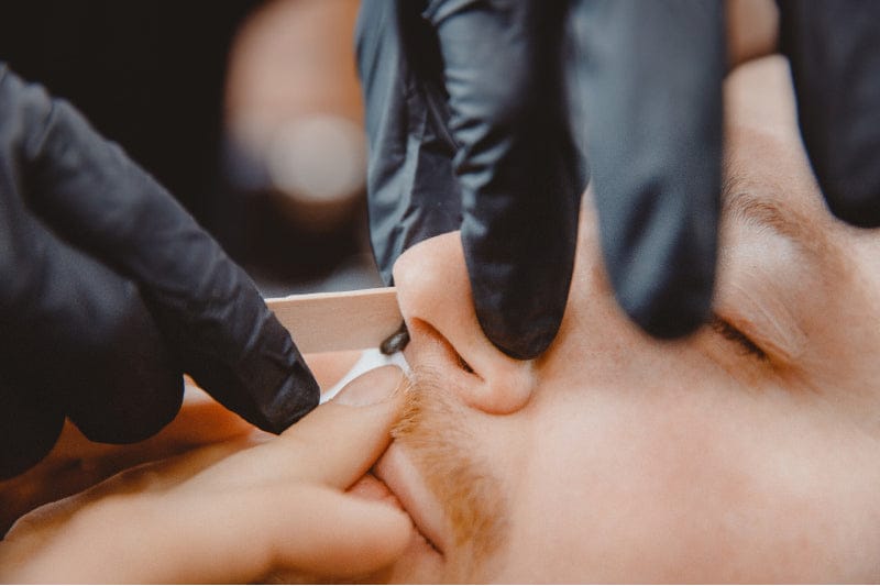 Before you do the nose hair waxing