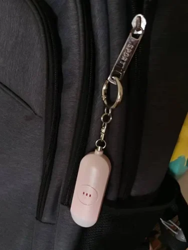 SOS Keychain Siren Alarm with LED Light photo review