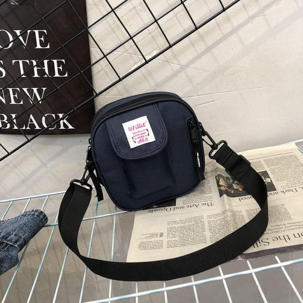 Mobile-Friendly Small Square Canvas Shoulder Bag -UFILLIT® - Image 5
